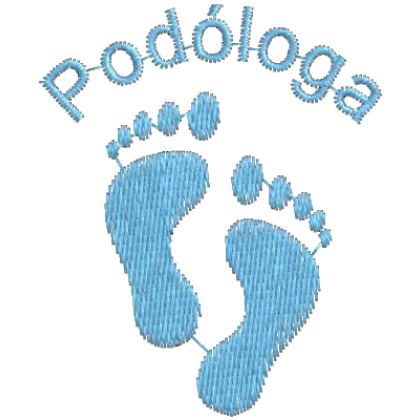 Matriz de Bordado Logotipo Podologa